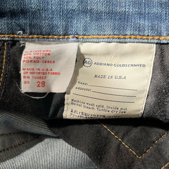 AG Adriano Goldshmied The Stilt Roll Up Cigarette Crop Roll Up Jeans - Picture 10 of 10